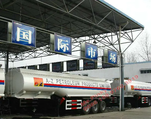 Fuel Tanker Semitrailer 50cbm 3 axels Tanker Trailr For Oil Diesel Petrol