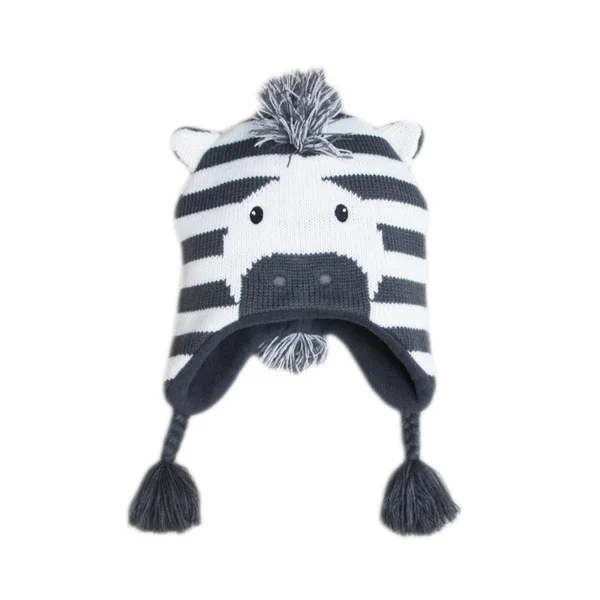 alibaba online wholesale lovely braid earflap beanie hats kids