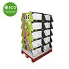 Recyclable POP Cardboard Pallet Display Rack, Display Shelves for Stationery