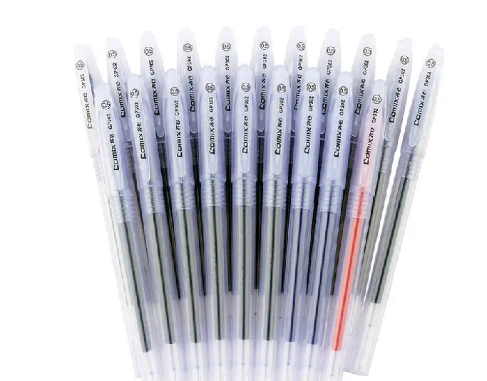 New 0.5mm Brand Gel Pen Set Water Signature Pens 17pcs Black+2pcs Blue +1pcs Red Wholesale