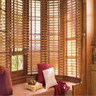 Sun shading wooden basswood venatian blind with 10 years use life