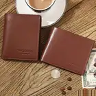 Promotion fancy luxury cow leather black card wallet for men