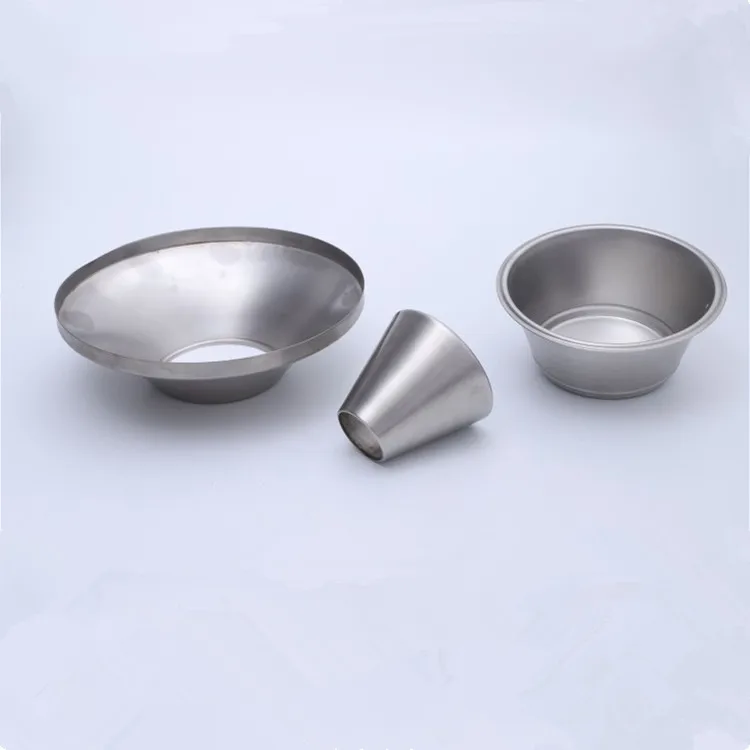 custom designed deep drawing forming brushed stainless steel lamp cover deep drawn process parts
