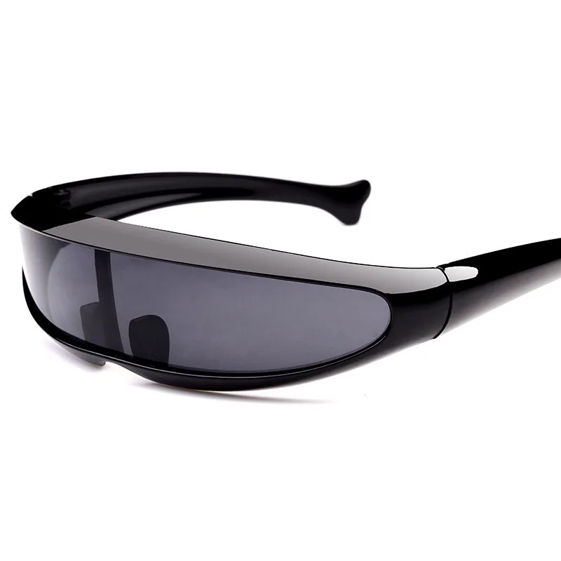 Venta al por mayor del fabricante de su propia impresión de logotipo delfines gafas de sol hombres X pescado gafas de sol espacio robot personalidad gafas