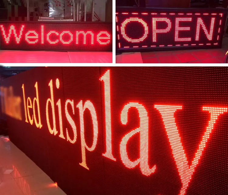 Case of Outdoor DIP Red P10 Single Color LED Display