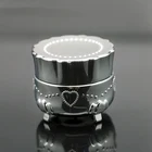 5g silvery uv gel unique plastic jar custom print nail polish bottle empty bottle for color gel