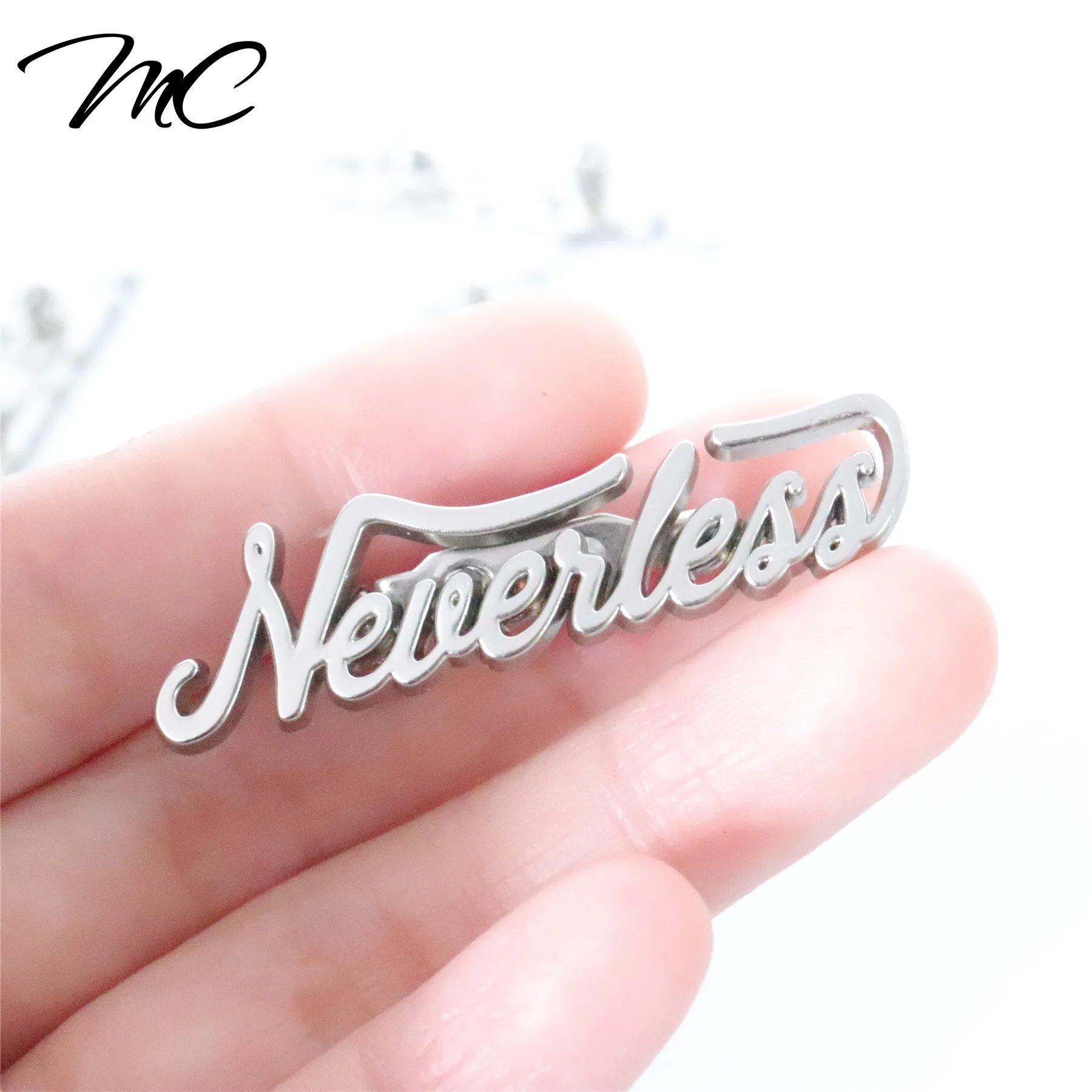 Custom High Quality fashion letter design metal brand logo label clothing label For Packaging, Customized
Custom High Quality fashion letter design metal brand logo label clothing label For Packaging, Customized