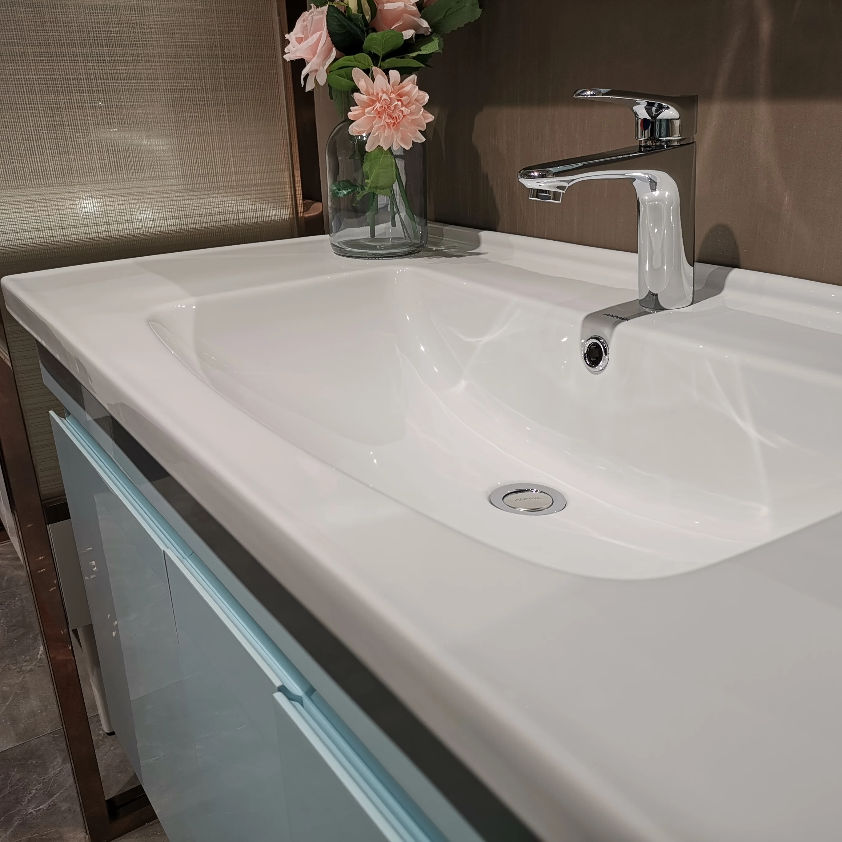 ANNWA New Bathroom Ceramic Cabinet Hand Wash  Top Basin Sink N10G10