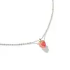 Korean Simple Student Jewelry CHIC Enamel Fruit Strawberry Charm choker necklace