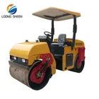 mini double drum vibratory compactor roller machine