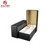Custom black faux leather coin money storage cardboard money box