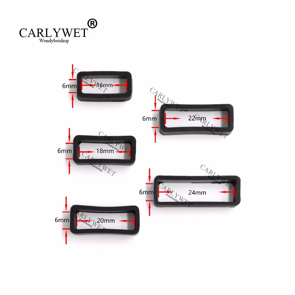 CARLYWET 1pc 16 18 20 22 24mm Silicone Rubber Loops Replacement Accessories Holder Locker For Wrist Watch Straps Bracelet Band, Black
CARLYWET 1pc 16 18 20 22 24mm Silicone Rubber Loops Replacement Accessories Holder Locker For Wrist Watch Straps Bracelet Band, Black