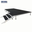 Cheap price 4x4 aluminium adjustable height carpet catwalk small portable smart decent aluminum wedding stage platform