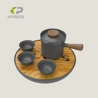 280 ml Hard Anodized Aluminum wholesale chinese tea pot set with cups