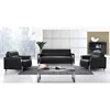 Executive office sofa black leather sofa lounge furniture