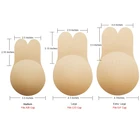 Rabbit Ear Shape Lift Up Invisible Pasties Women Breast Covers Silicone Nipple Cover