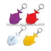 Fish shaped measure tape with keychain