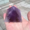 Romantic nature hand carved amethyst crystal pyramid for sale