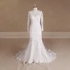 Long sleeve lace mermaid suzhou taobao wedding dress