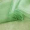 green popular soft silk organza fabric for decoration garment