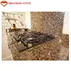 Polished Eased Edge Baltic Brown Granite Kitchen Countertop