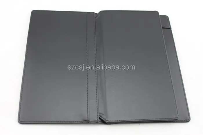 high quality pu leather menu folder with multiple