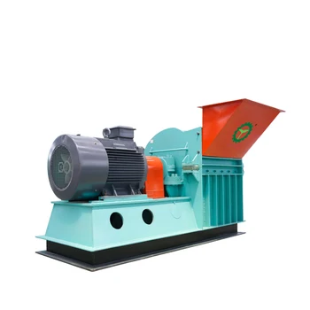 Hammer mill crusher for wooden chips