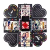12 Funny Cards and 15 Kinds Accessories Kit Birthday Anniversary Valentine Wedding Gift DIY Photo Album Scrapbook Explosion Box