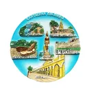 Colombia OEM Fridge Magnet Resin Handmade Craft decoration Letter Refrigerator Sticker