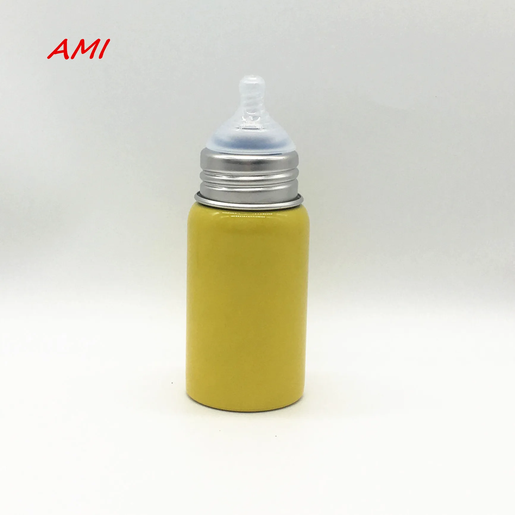 New Ami Singal wall Food grade 18/8 stainless steel baby feeding bottle with silicone nipple & lid, Custom color
New Ami Singal wall Food grade 18/8 stainless steel baby feeding bottle with silicone nipple & lid, Custom color