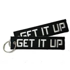 Environmental Protection Textile Superior Quality Iberia Cars Green Key Fobs Embroidery Airplane Cockpit Keychain