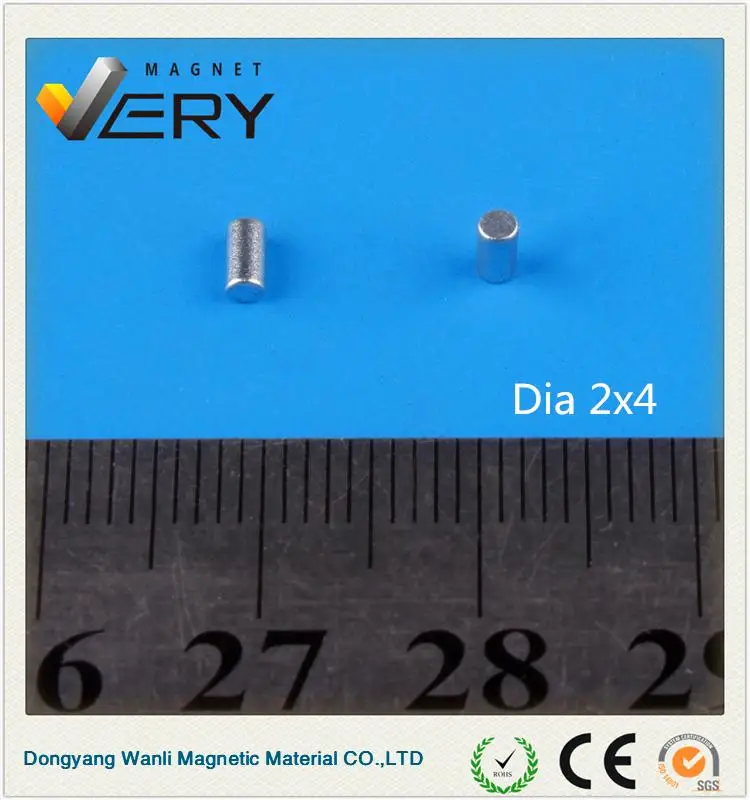 Hot selling high quality mmmDia2x4mm ndfeb n45 strong magnet neodymium magnet motor neodymium disc magnet with great price