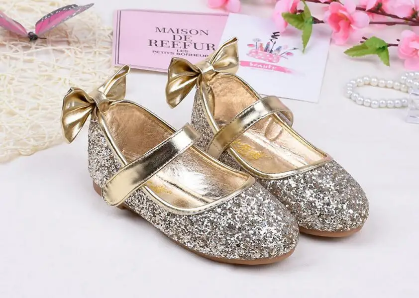 Girls Sequins leather sandals-24