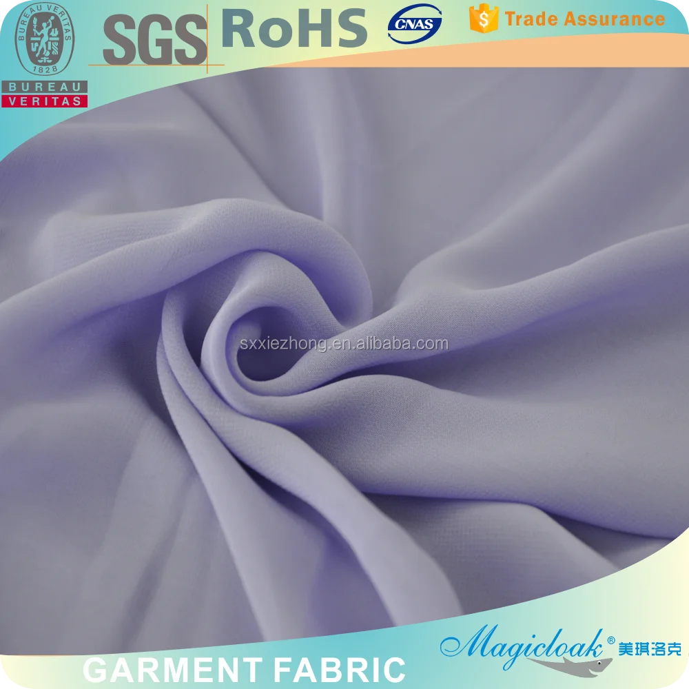 chiffon scarf 100 polyester garment raw material