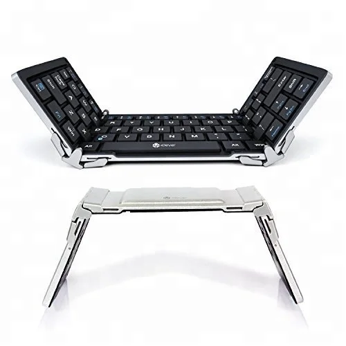 iClever Bluetooth Foldable Wireless Keyboard with Portable Pocket Size, Aluminum Alloy Housing, Carrying Pouch, White
iClever Bluetooth Foldable Wireless Keyboard with Portable Pocket Size, Aluminum Alloy Housing, Carrying Pouch, White
