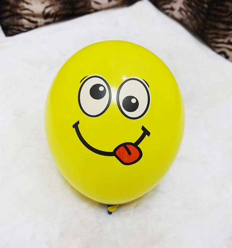 OP-S mundial globos brillo de emoji de látex helio globo de gas pesos led bobo globo