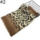 2019 fashionable crepe ombre leopard pattern cotton muslim shawls leopard printed scarf hijab
