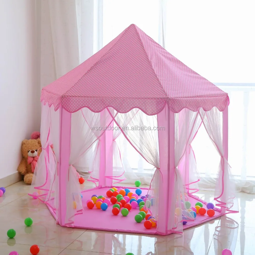 pink tent castle