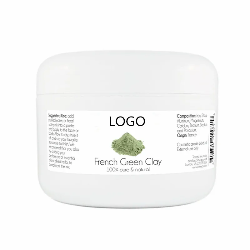 Private Label 100% Pure Natural French Green Clay Mask Powder