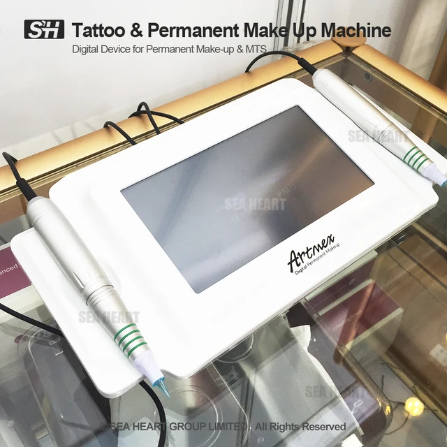 Steady movement intelligent switch hand pieces permanent makeup tattoo machine for eyebrows / liner / lips