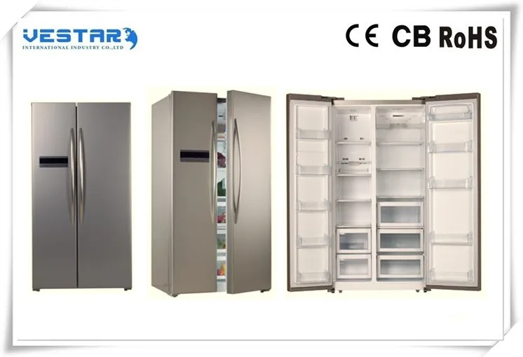 no inverter double side by side refrigerator with ice and water