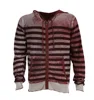 100 % cotton colour sweaters cardigan for men with hood print style