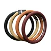 FX-P-067 Best selling leather wrap car steering wheel cover black classical type