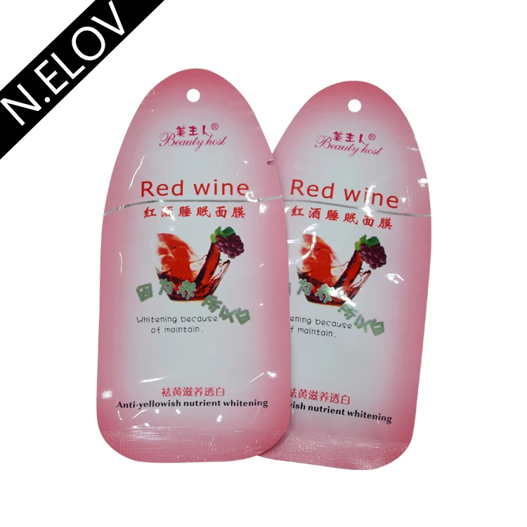 Guangzhou Wholesale Skin Care Sleeping Face Mask Red Wine Anti-Yellowish Nutrient Whitening Sleep Facial Mask