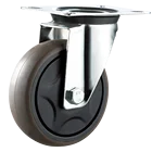 125mm TPR Rotating Industrial Trolley Castor Wheels