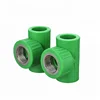 green white ppr male thread tee plastic pipe compression fittings