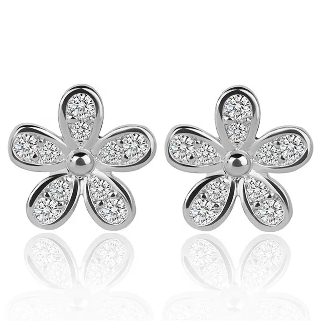 Sweet Design Jewelry Princess Flower Shaped Micro CZ Crystal Wedding & Party Stud Earrings for Women
Sweet Design Jewelry Princess Flower Shaped Micro CZ Crystal Wedding & Party Stud Earrings for Women
