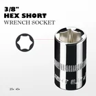 3/8 square drive socket wrench set hand tool crv tools kit 6/10/13/24mm wrench socket