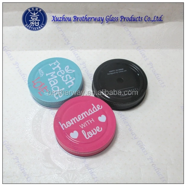 customized metal lug with plug for glass juice bottle