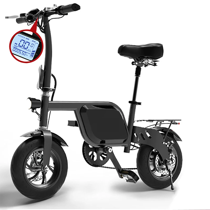 Electric bicycle folding adult mini lithium battery light moped battery car, Black
Electric bicycle folding adult mini lithium battery light moped battery car, Black